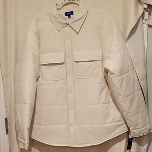 Apt.9 Women's Off-White Puffer Jacket